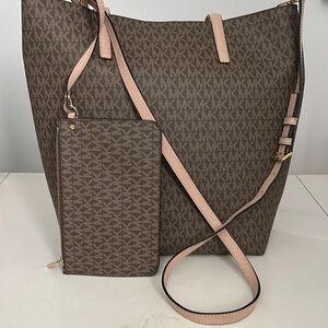 Michael Kors Brown Monogram Tote